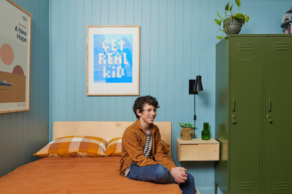 How Becca upgraded her teen son's bedroom