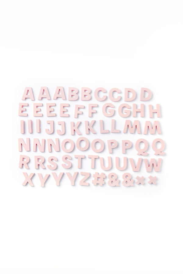 Alphabet Magnets in Blush by Wordbits - Mustard Made Australia
