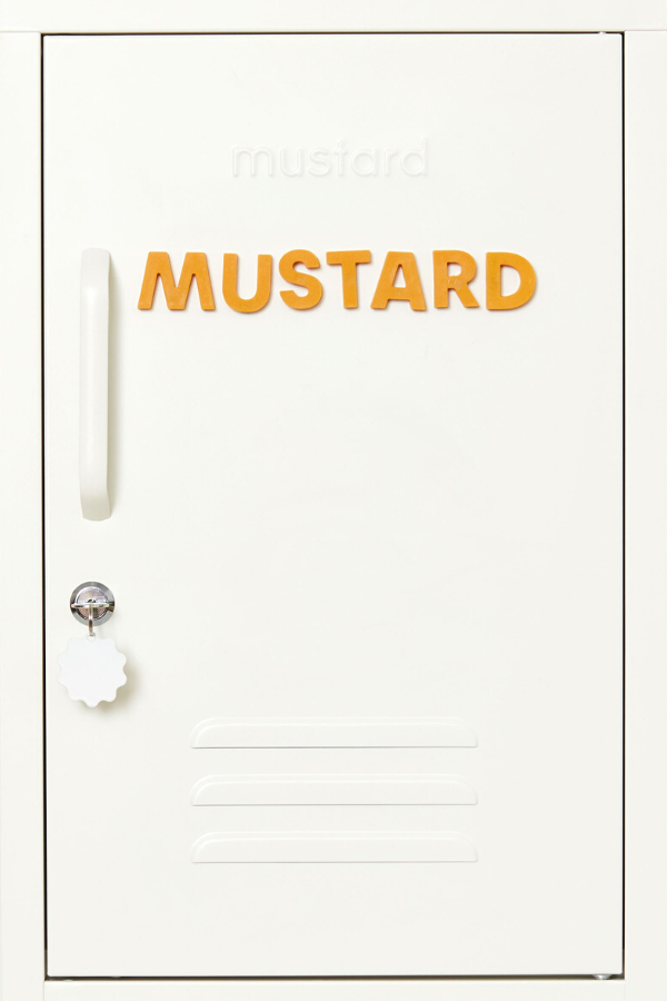 Alphabet Magnets in Mustard by Wordbits - Mustard Made Australia