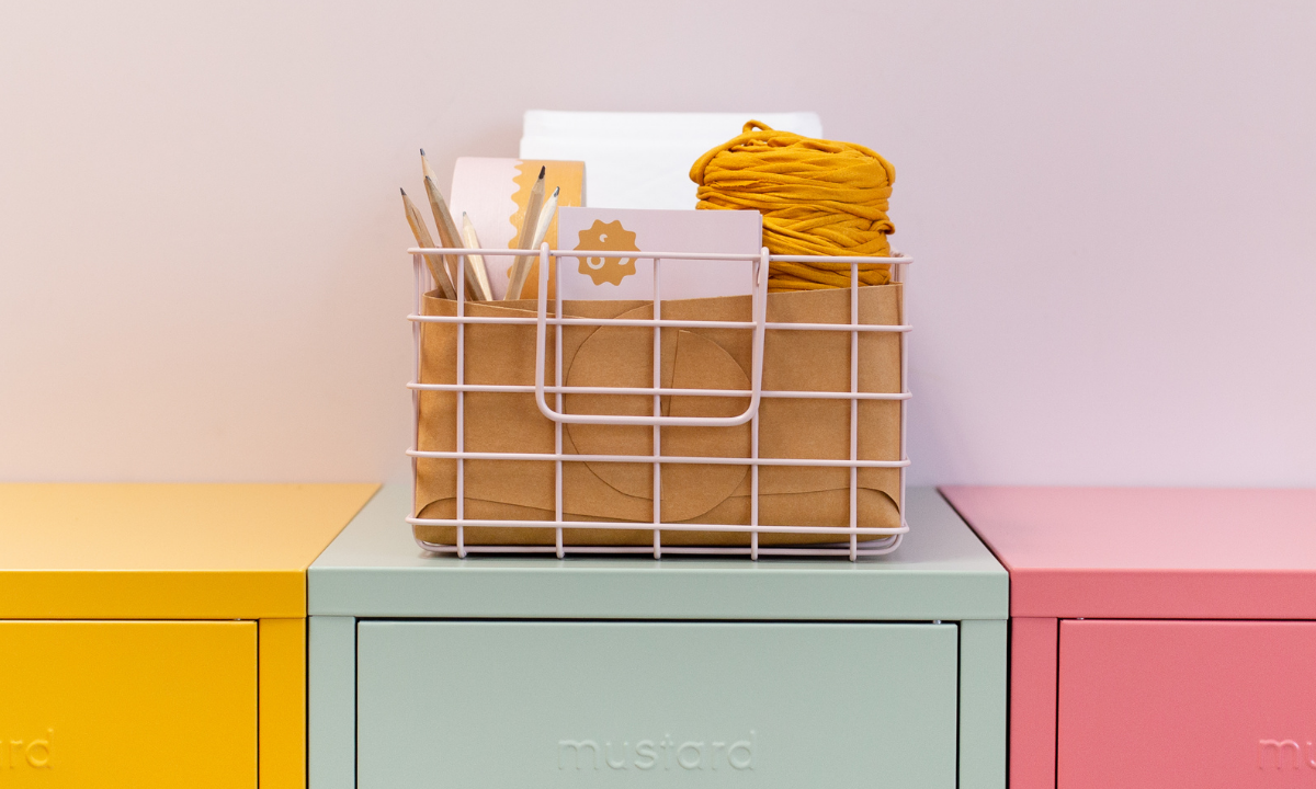 make your own - washable paper basket insert