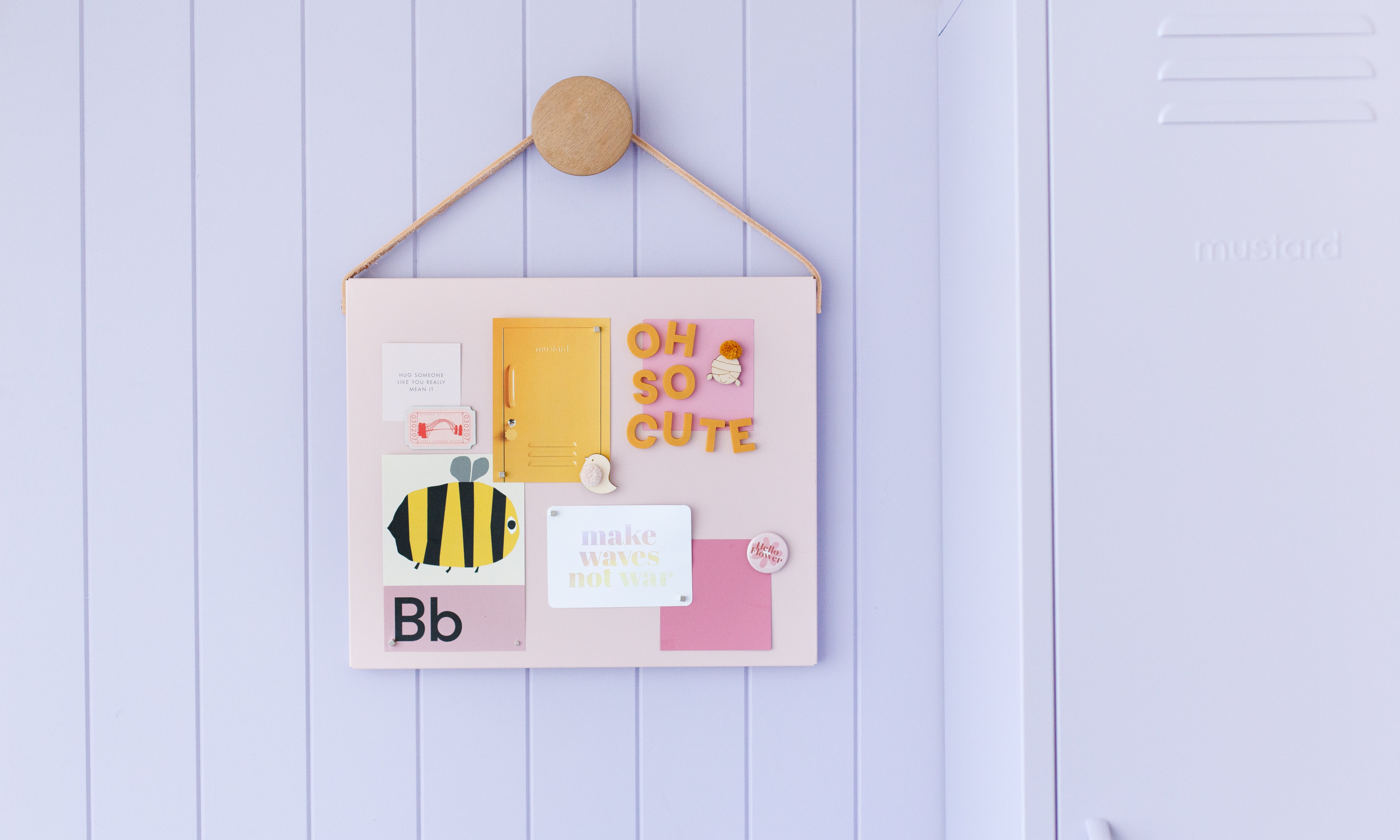 make your own - magnetic notice board