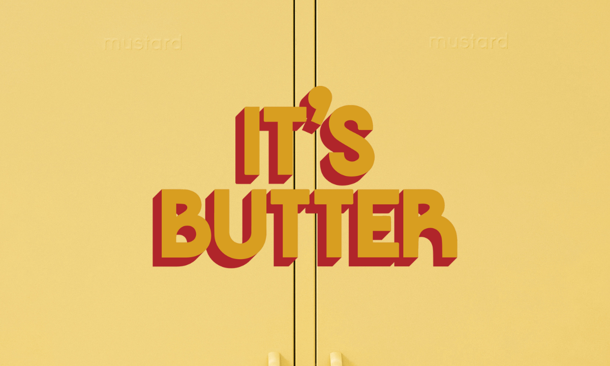 A close up of a Butter locker with graphic text reading 'IT'S BUTTER'