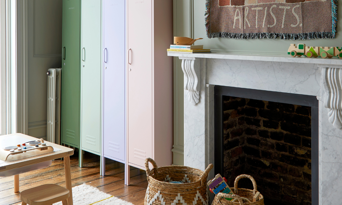 A traditional pastel playroom for little artists by Born & Bred Studio