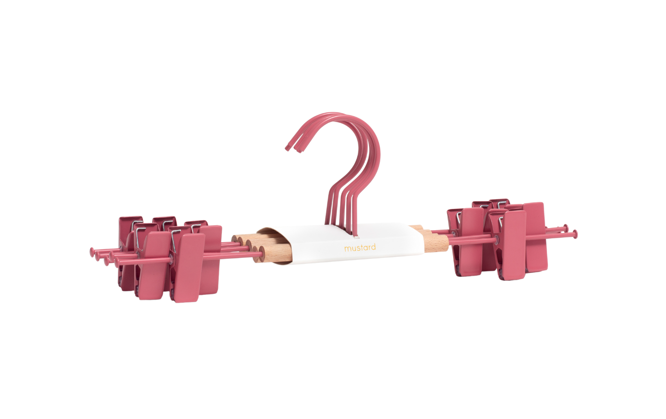 Adult Clip Hangers in Berry