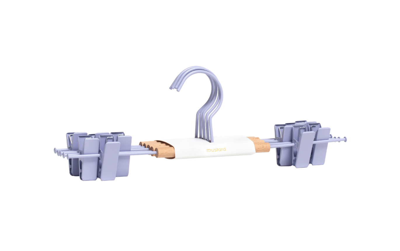 Adult Clip Hangers in Lilac