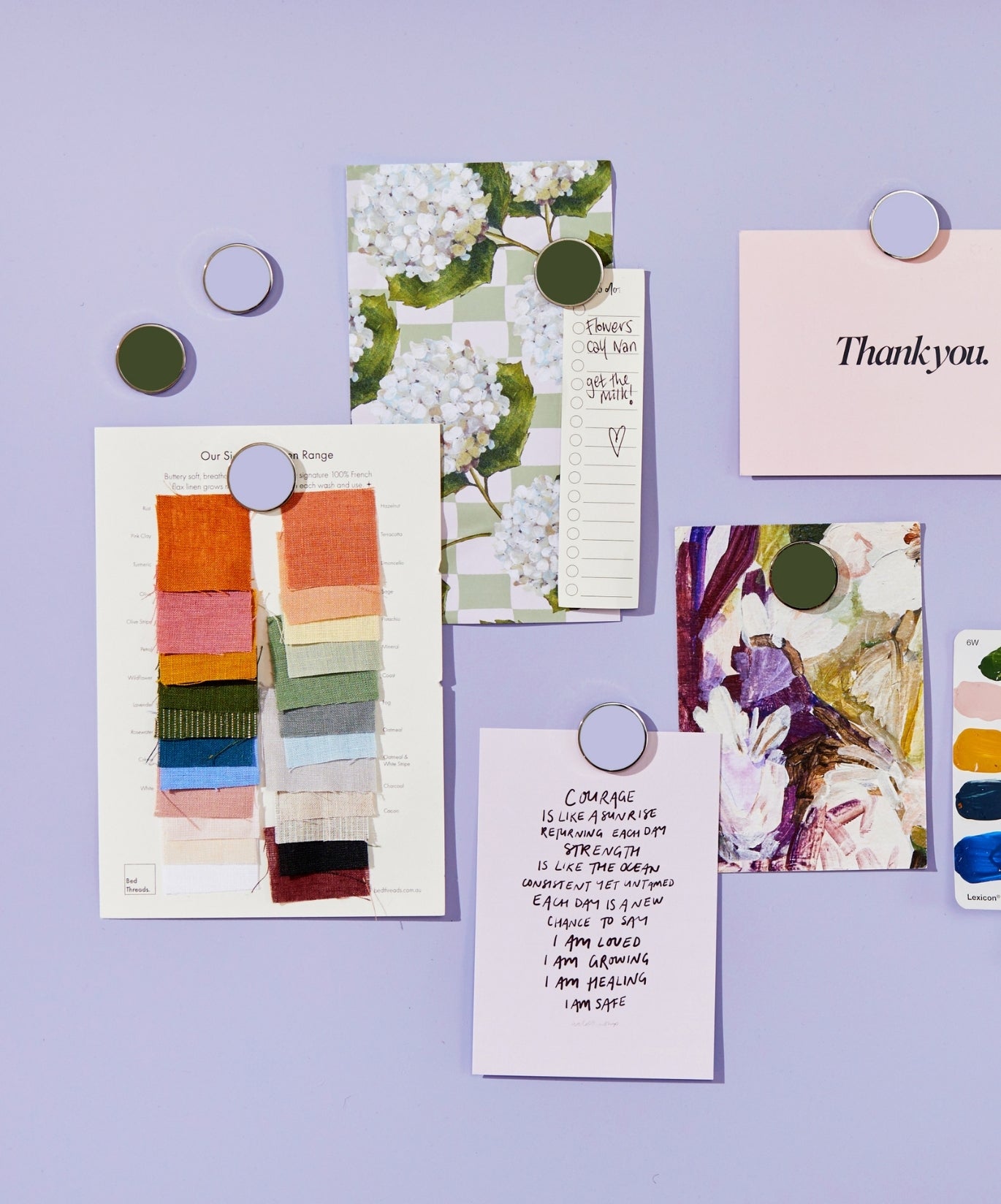 The Buttons in Lilac