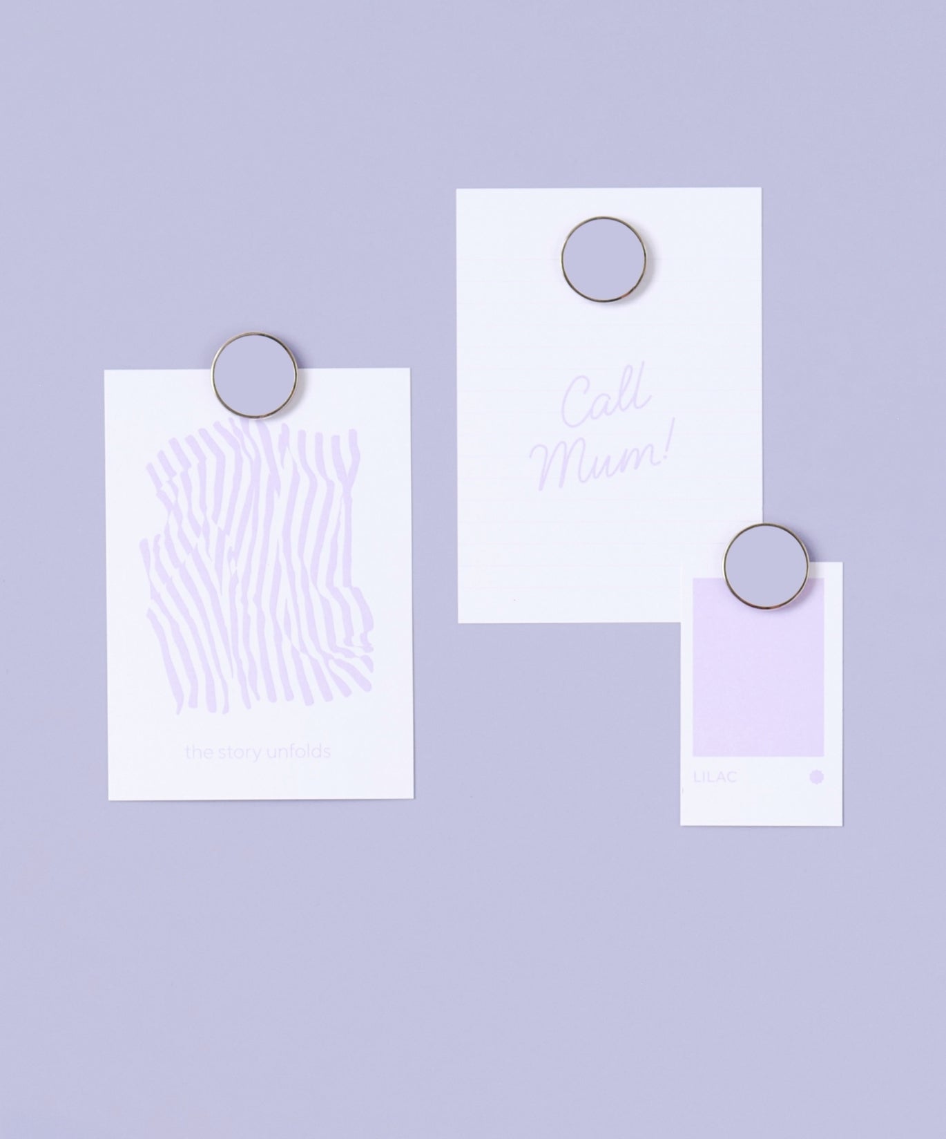 The Buttons in Lilac