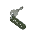Mustard Made glass replacement key in Olive