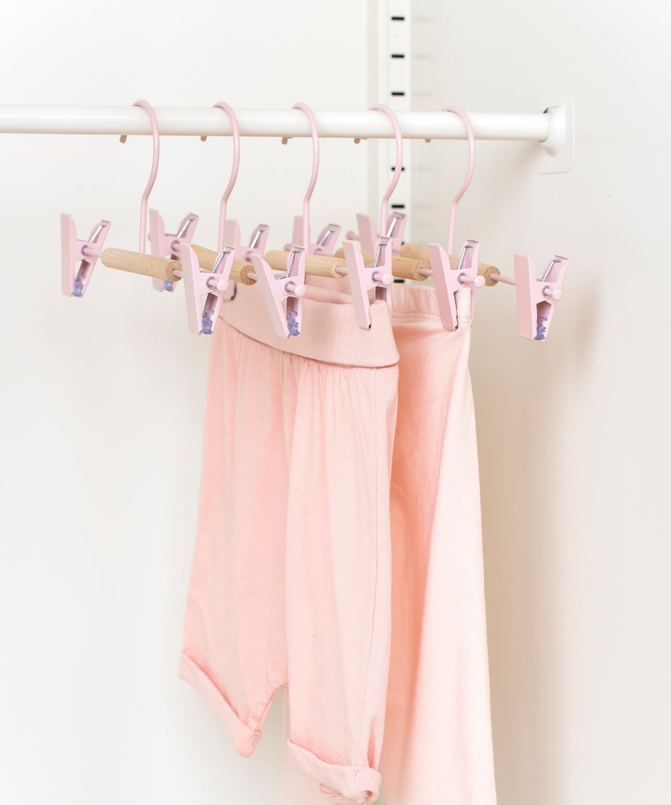 Kids Clip Hangers in Blush