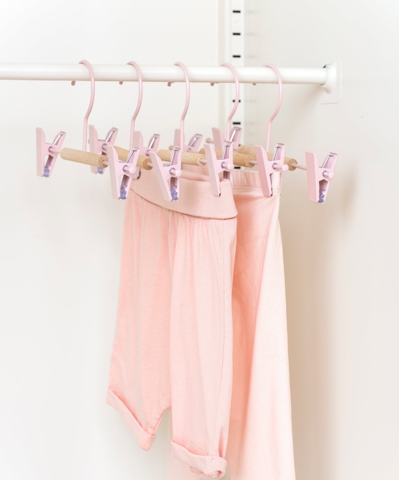 Kids Clip Hangers in Blush