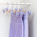 Adult Clip Hangers in Lilac