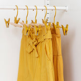 Adult Clip Hangers in Mustard