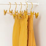 Kids Clip Hangers in Mustard