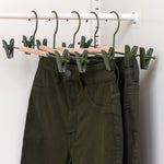 Adult Clip Hangers in Olive