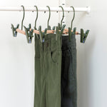 Kids Clip Hangers in Olive