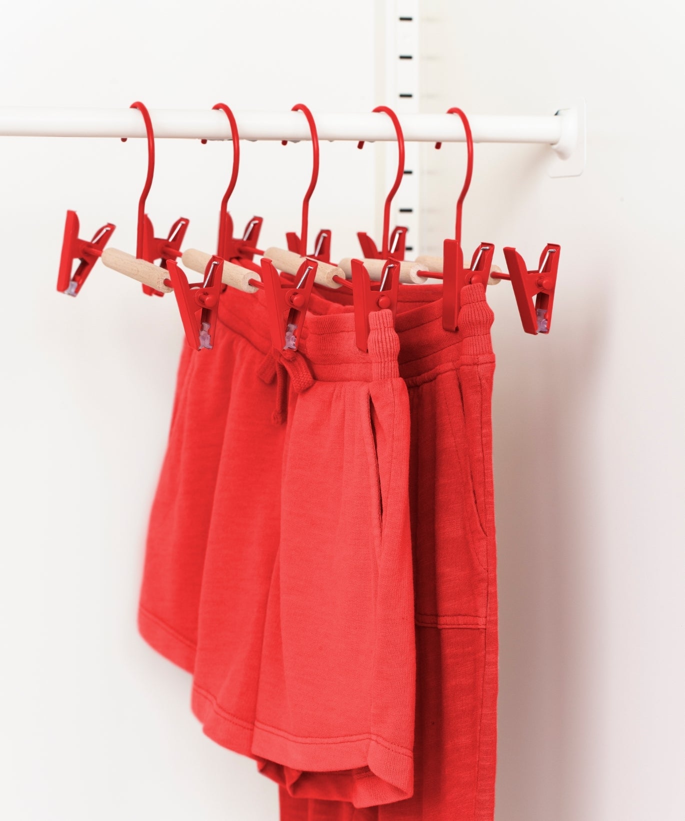 Kids Clip Hangers in Poppy