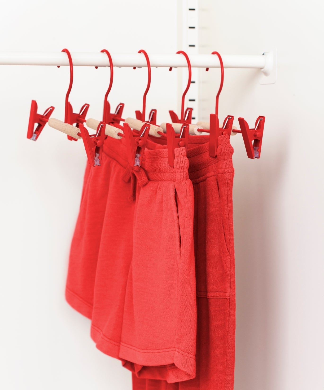 Kids Clip Hangers in Poppy
