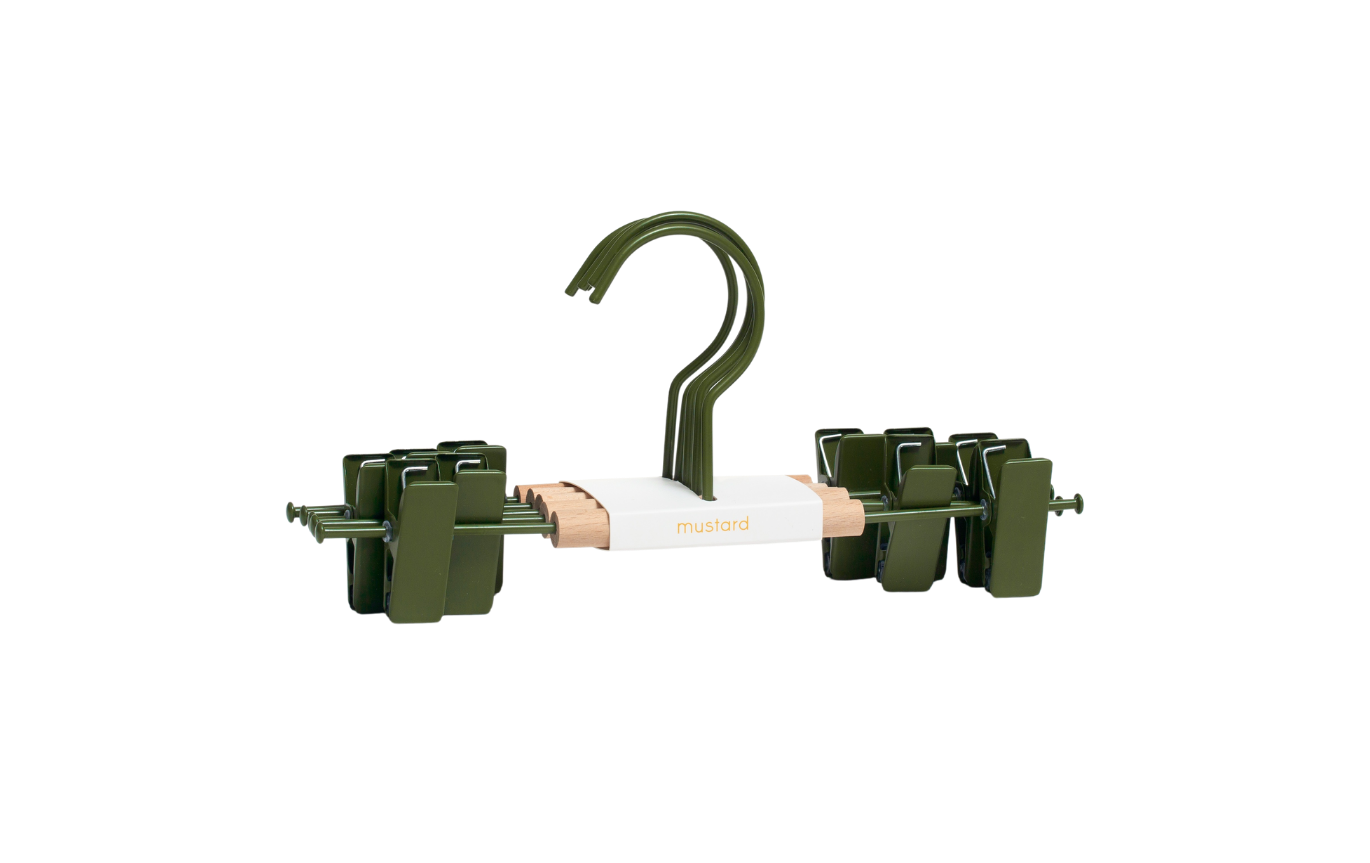 Kids Clip Hangers in Olive