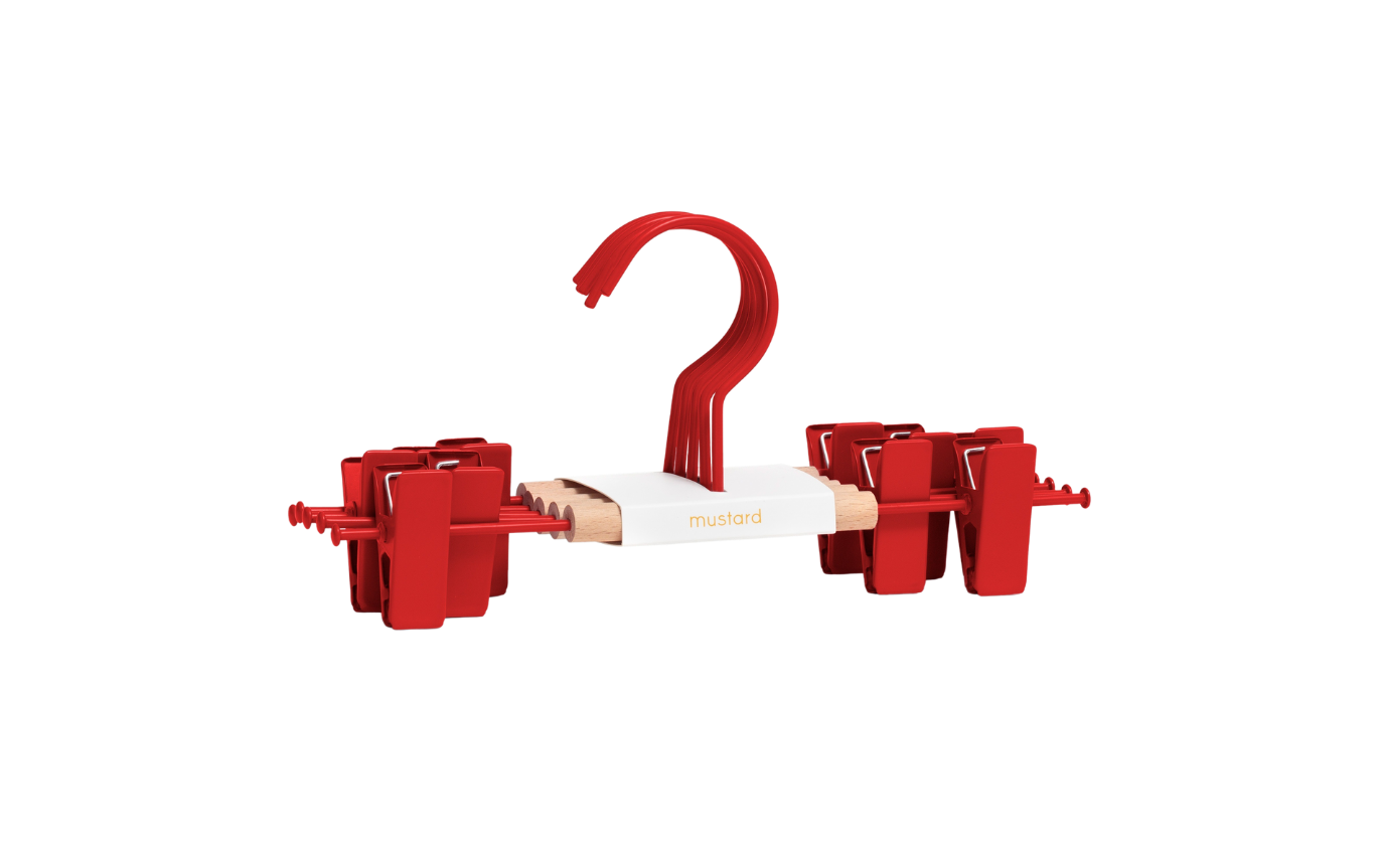 Kids Clip Hangers in Poppy