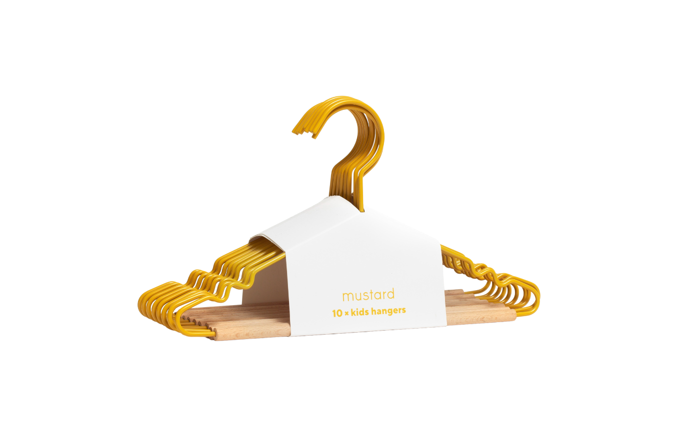 Kids Top Hangers in Mustard