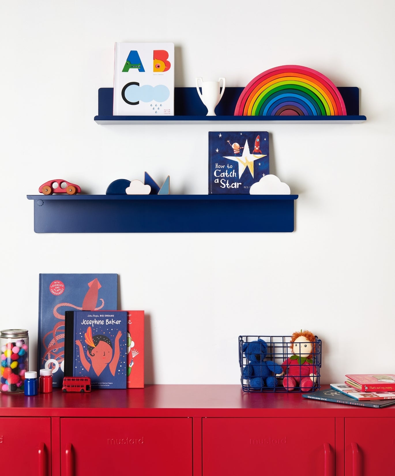 The Ledge in Navy - Large