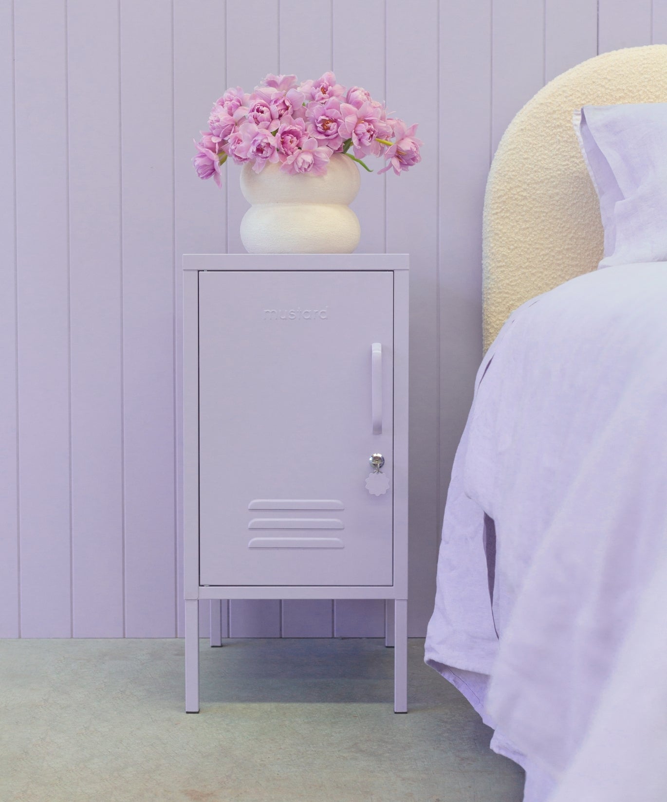 The Shorty in Lilac to the Left