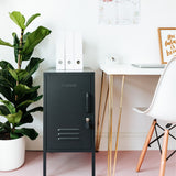 The Shorty in Slate to the Left