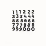 Number Magnets in Black by Wordbits