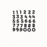 Number Magnets in Black by Wordbits
