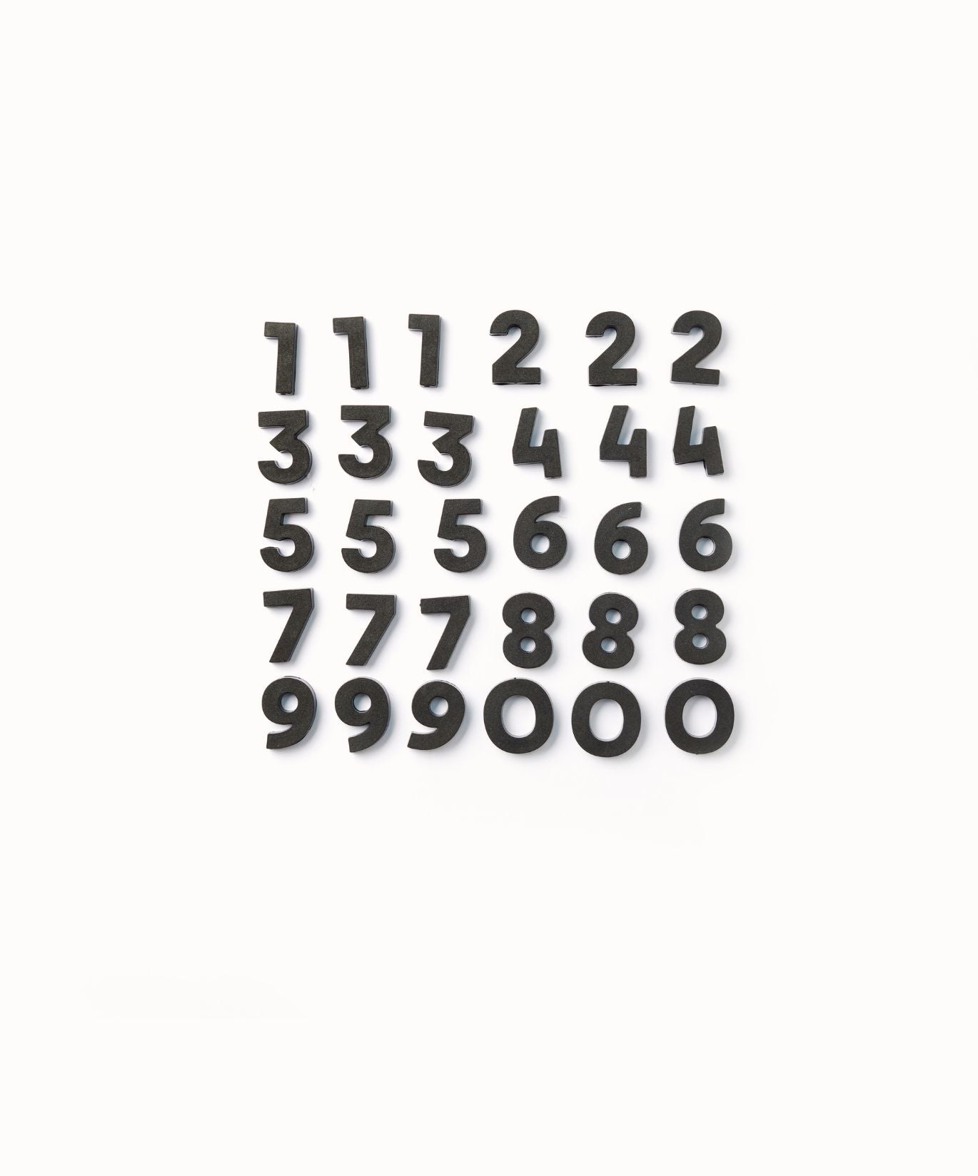 Number Magnets in Black by Wordbits