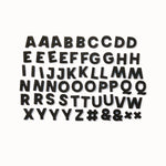 Alphabet Magnets in Black by Wordbits
