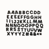 Alphabet Magnets in Black by Wordbits