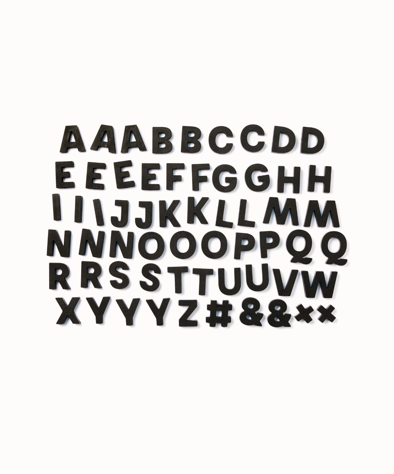 Alphabet Magnets in Black by Wordbits