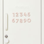 Number Magnets in Blush by Wordbits