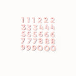 Number Magnets in Blush by Wordbits