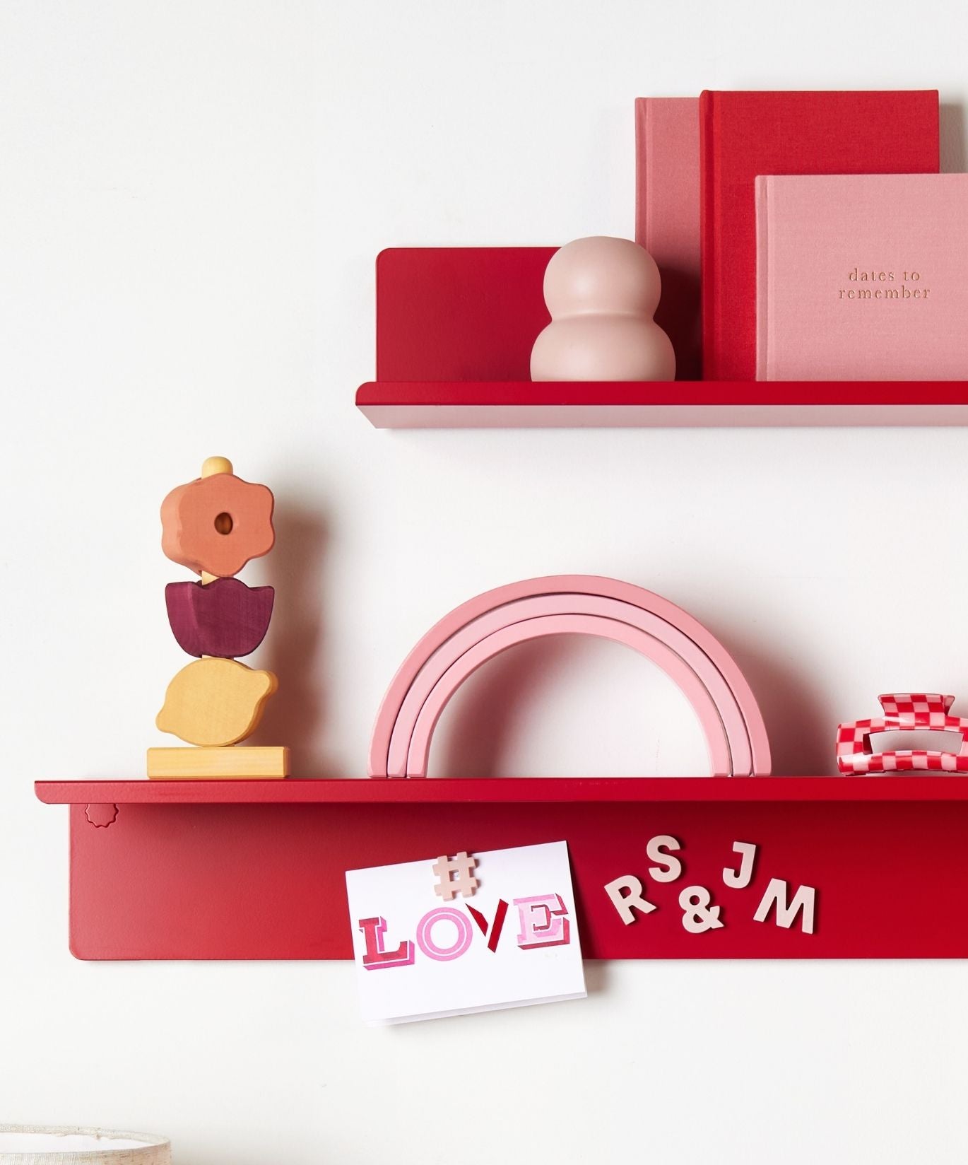 Alphabet Magnets in Blush by Wordbits