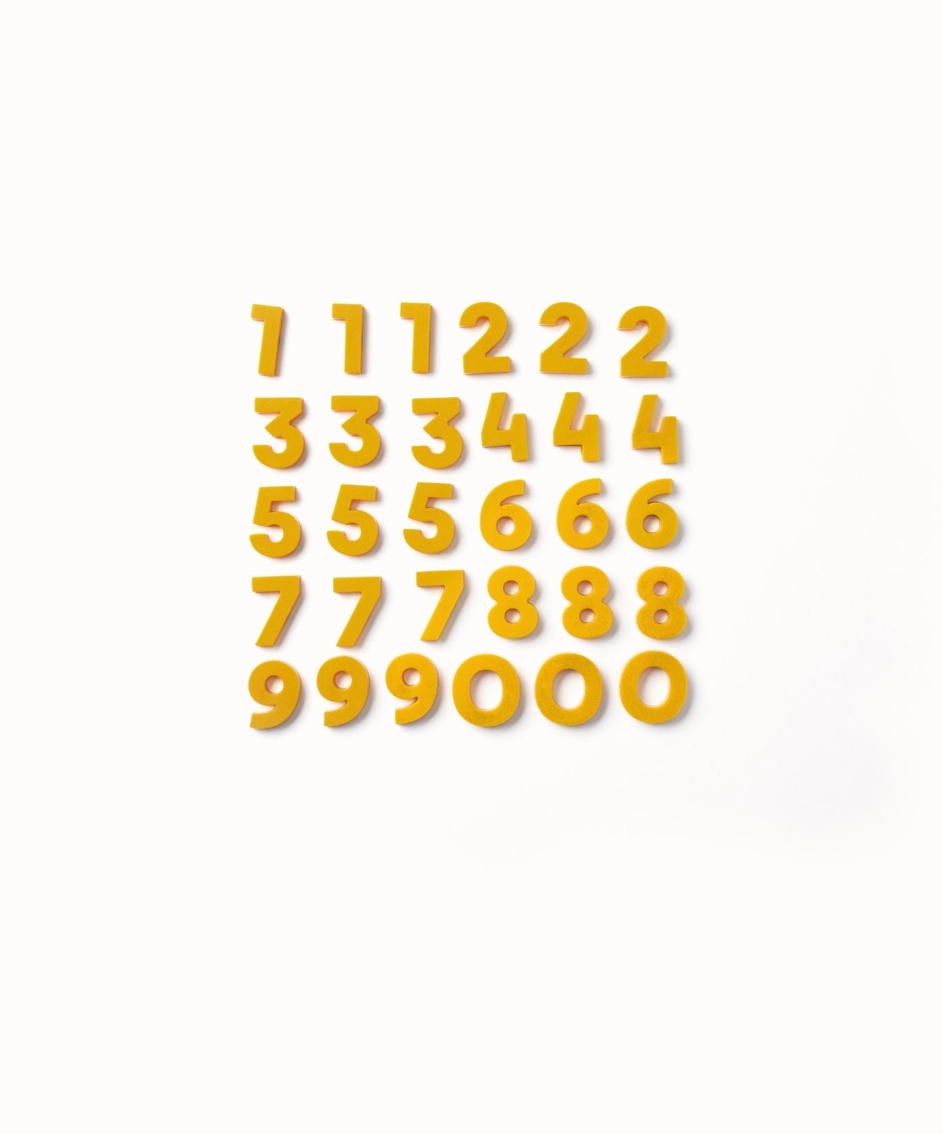 Number Magnets in Mustard by Wordbits