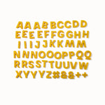 Alphabet Magnets in Mustard by Wordbits