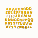 Alphabet Magnets in Mustard by Wordbits