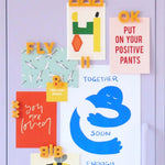 Alphabet Magnets in Mustard by Wordbits