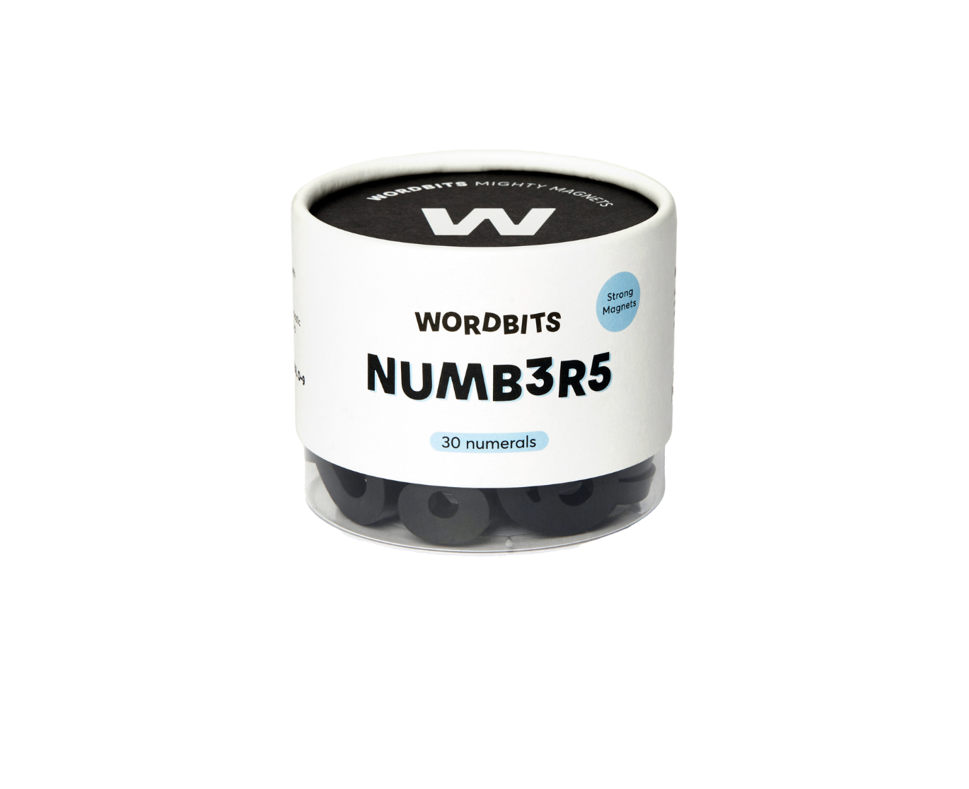 Number Magnets in Black by Wordbits