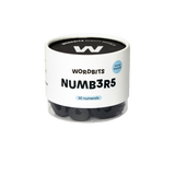 Number Magnets in Black by Wordbits
