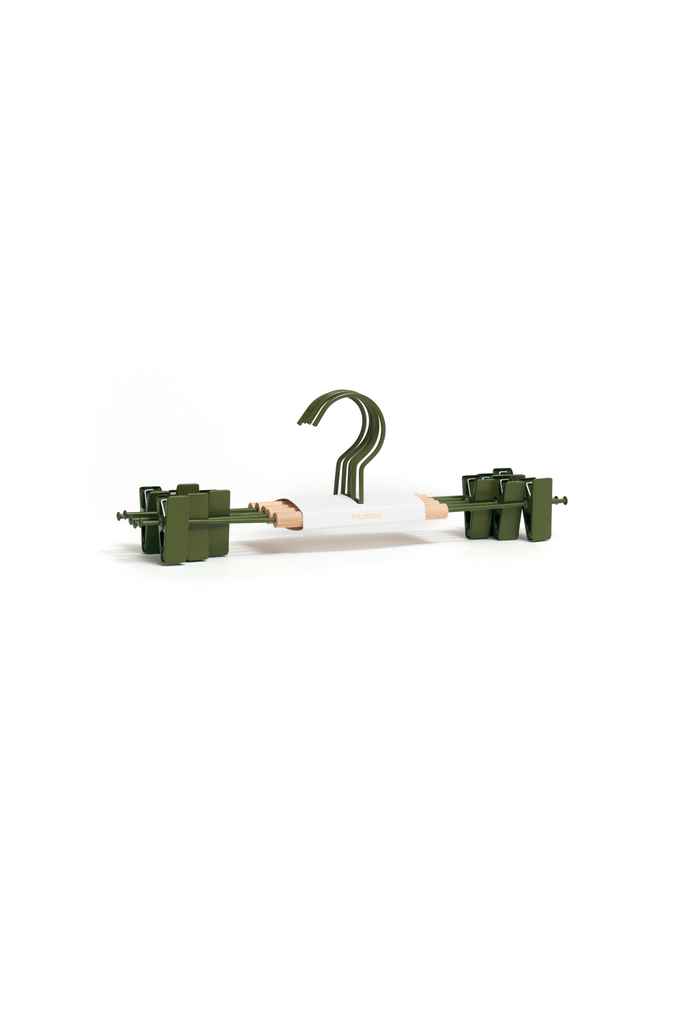 Adult Clip Hangers in Olive - Mustard Made Australia