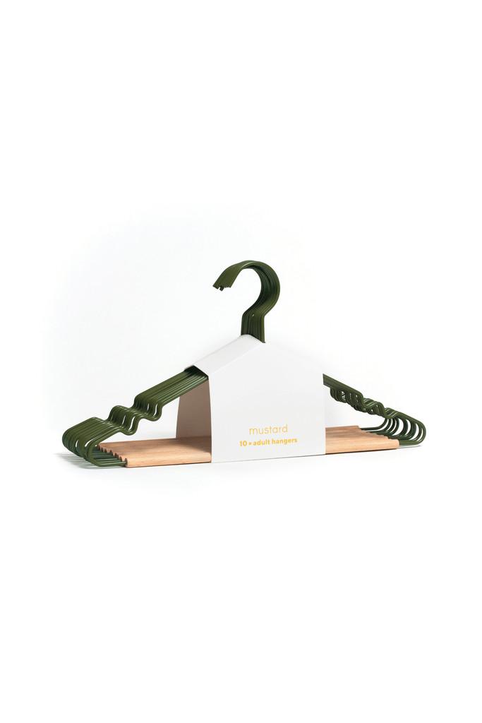 Adult Top Hangers in Olive - Mustard Made Australia