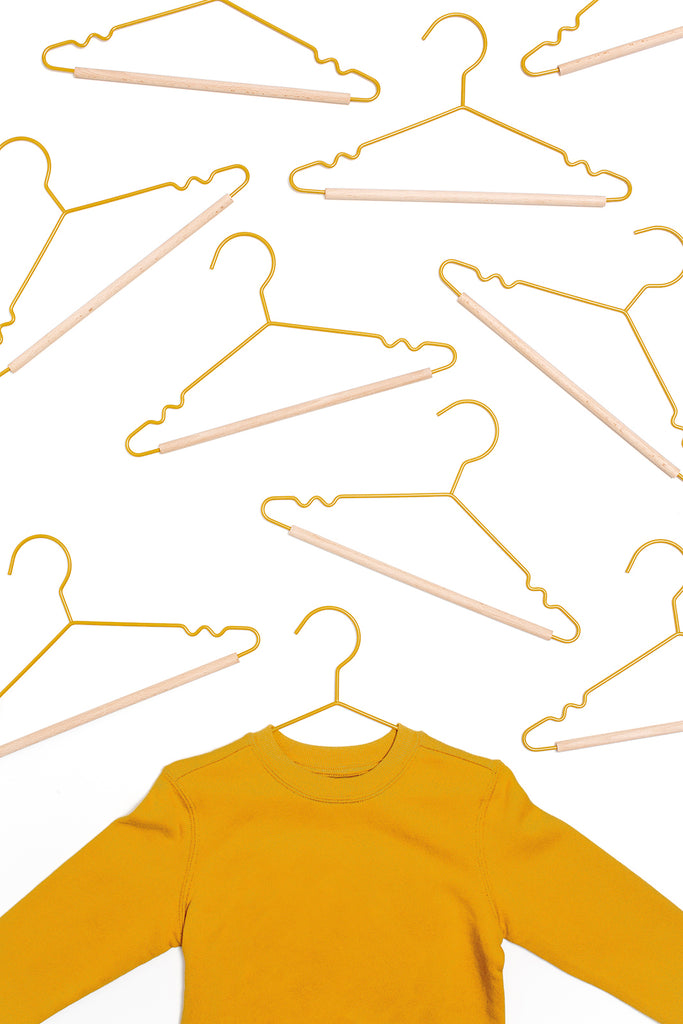Kids Top Hangers in Mustard - Mustard Made Australia